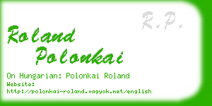roland polonkai business card